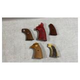 assortment of handgun grip panels,