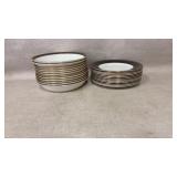 WATERFORD Ashworth(12)Soup Bowls (12)Dinner Plates