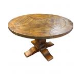 Round Wooden Pedestal Dining Table SOLD SOLD
