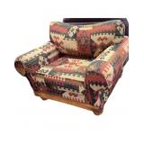 Oversized Southwest Upholstered Armchair