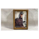framed, signed photograph of Sir Edmund Hillary