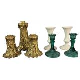 Assortment of Vintage Candle Holders, Lenox,