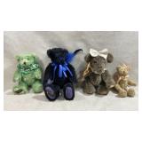 set of four vintage, artist-designed collector