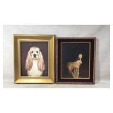 Two Framed Portrait Paintings in Elegant Frames