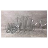 Glassware Set with Martini and Champagne Glasses
