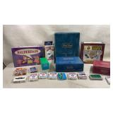 collection of classic board and card games,