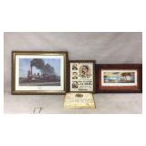 Framed Art Prints and Plaque Assortment