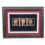 John F. Thamm "The 3 faces of trump" signed Litho