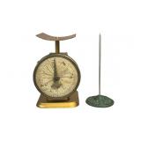Antique Pelouze Postal Scale, Vtg. Receipt Spike