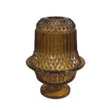 Vintage Indiana Glass Diamond Point Fairy Lamp
