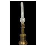 Vintage Mid-Century Brass French Pump-Style Lamp