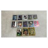 collection of 13 assorted sports trading cards