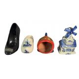 (4) Small Vintage Hand-made Trinkets, Ceramic/Clay
