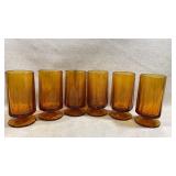 Rare VTG Indiana Glass Colony Nouveau Amber 6
