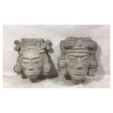 Sculptures featuring mesoamerican style