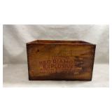 vintage Red Diamond Explosives wooden shipping