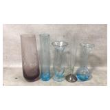Vases one has a weighted sterling base