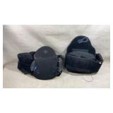 black orthopedic back and spine support braces,