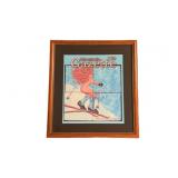 Vtg. Mountain Gazette Framed Cover Art Print