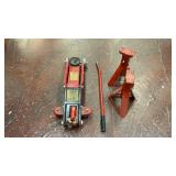 Floor jack and jack stands