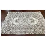 Vtg/antique white or cream-colored floral lace