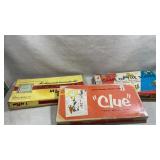 collection of vintage mid-century board games by