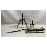 set of mechanical and hydraulic pulling tools,