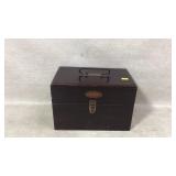 Wood vintage chemical box