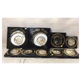 Chokin Plates, 24K Gold Edged