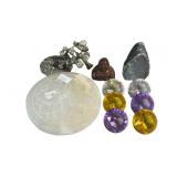 Assorted Misc. Crystal Gemstones and Glass,