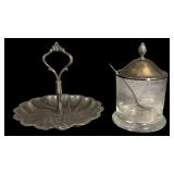 Vintage Silver-plated Tidbit Server, Jam Jar