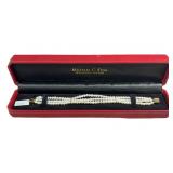 Michael C. Fina Pearl & 14kt Gold Bracelet