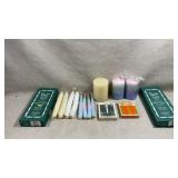 collection of vintage and new candles and