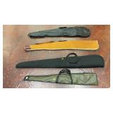 four soft-sided long gun and shotgun cases