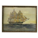 Charles Robert Patterson 1925 Nautical sail boat