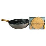 Wok w/ Wooden Handle & Strainer, Mini Charcuterie