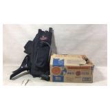 Archery accessories and white flyer targets
