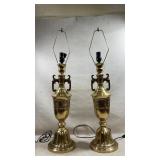 pair of vintage mid-century Asian altar