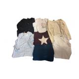 (7) Womenï¿½s Long Sleeve Shirts & Cardigans