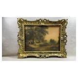 vintage pastoral landscape print titled "Sunday