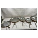 set of vintage Douro B&M copper and brass handle