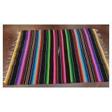 traditional black and rainbow-striped Mexican