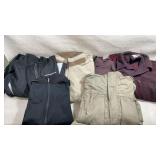 jackets, lightweight outerwear, and flannel