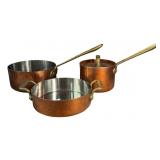 Vintage Cop-R-Chef by All-Clad Copper Cooking Pots