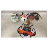Seven Handcrafted Decorative Masks