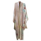 Vintage Japanese Silk Komono Pink & Blue Floral