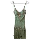 Vintage 1990s Sue Wong Nocturne Dress Sage Green