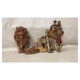 Mexican Folk Art Tree of Life and Ceramic Figures
