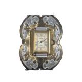 Montana Silversmiths Wide Cuff Wristwatch Two Tone