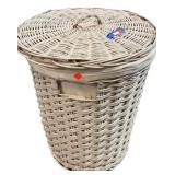 Round Wicker Laundry Basket